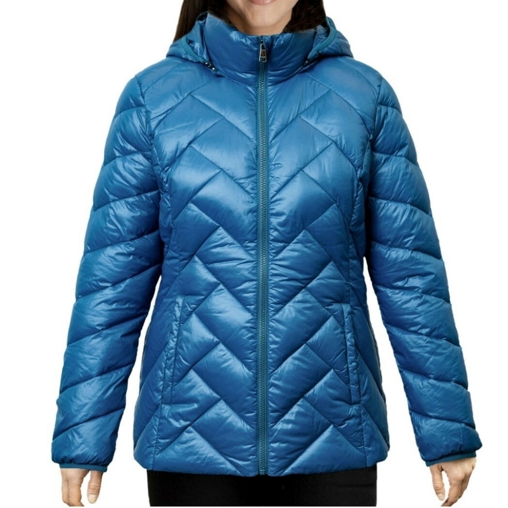 London Fog Blue Packable Down Jacket